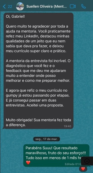 Depoimento de sucesso 4